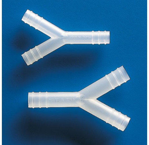 Y hose connector, polypropylene out diameter: 14,7-15,7 mm bore 11,9 mm