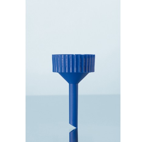 PP Funnel, for glass filter head 30 ml, thread size 28 mm, stem diameter 10 mm