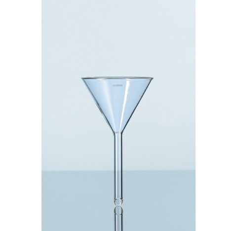 Duran funnel, short stem,diameter 120 mm total height 210 mm tubing height 120 mm tubing diameter 16
