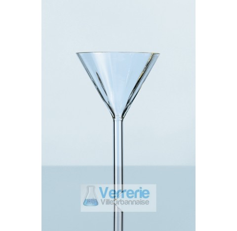 Duran funnel ribbed, diameter 70 mm total height 125 mm tubing height 70 mm tubing diameter 8 mm dia