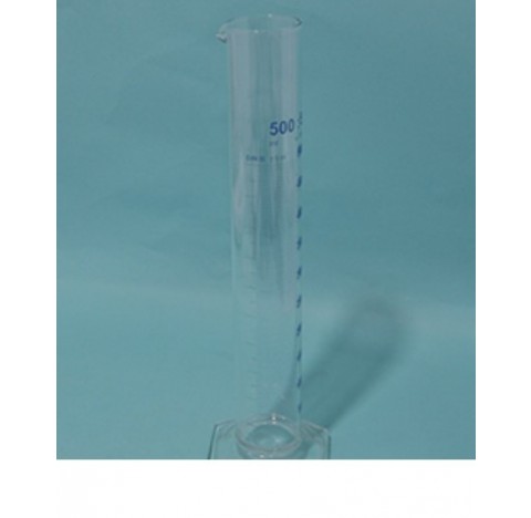Eprouvette 250 ml classe B graduation bleue, precision 2 ml , tolerance 2 ml