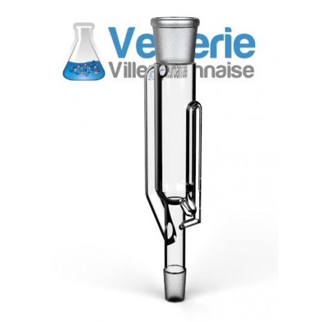 Extractor of soxhlet of 30ml female socket 29/32 male 19/26 for solids and solvents extraction made 