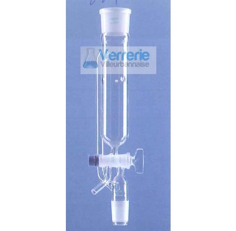 Extractor of soxhlet of Thielepape 250 ml female socket 45/40 male 29/32 ,with stopcock glass key  f