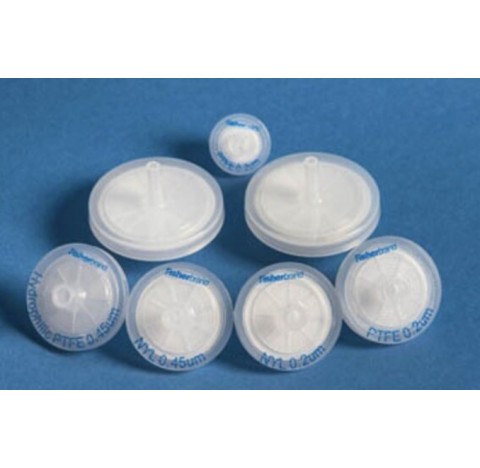 Filtre nylon diametre 25 mm porosite 0.45µm, couleur : blanc, non stérile, boitier en polypropylene,