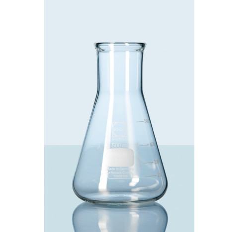 Super duty Erlenmeyer flask, wide neck, with graduation, 1000ml diameter 131 mm neck diameter 50 mm 