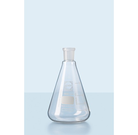DURAN Iodine determination flask, NS 29/32, with hollow, flat stopper, 100 ml packing of 10