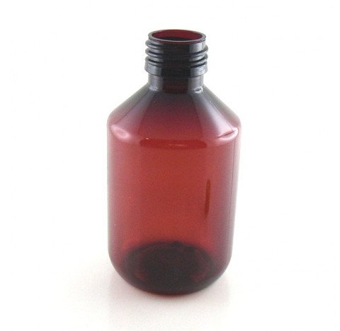 Flacon 200 ml en PET brun bague PP28
