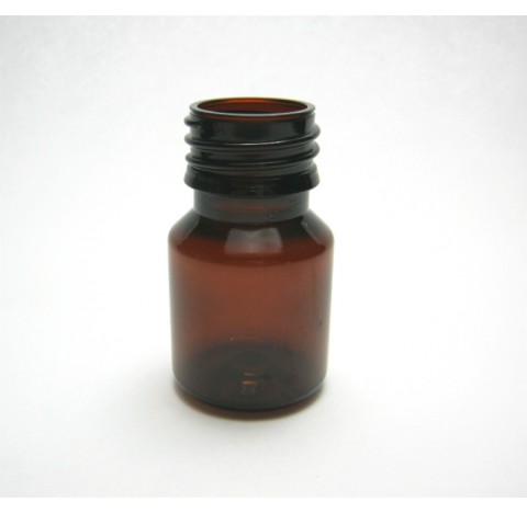 Flacon 30 ml en PET brun bague PP28