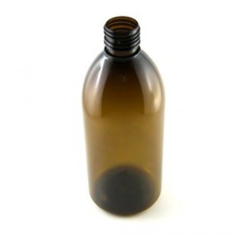 Flacon 500 ml en PET brun bague PP28