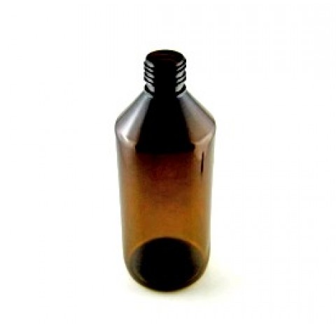 Flacon 500 ml en PET clair bague PP28