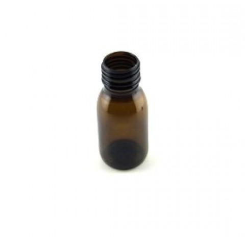 Flacon 60 ml en PET brun bague PP28
