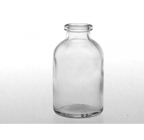 Flacon antibiotique 20 ml verre sodocalcique type 3 bague WI20