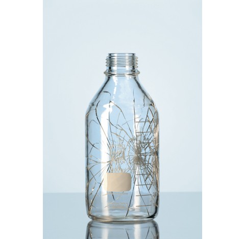 DURAN GL 45 Laboratory glass bottle protect, plastic coated (PU), amber, without screw cap and pouri