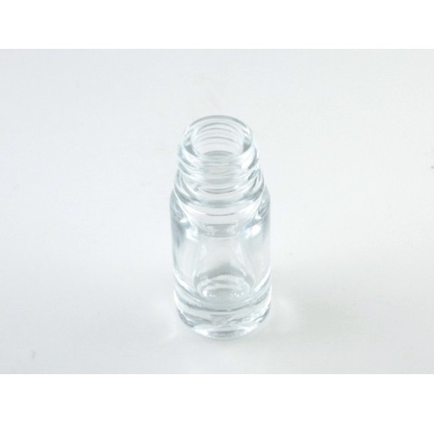 Flacon coricide 5 ml verre blanc sodocalcique bague DIN18