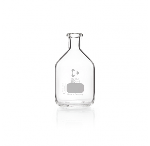DURAN reagent bottle, narrow neck, unground, clear, 100 ml packing of 10