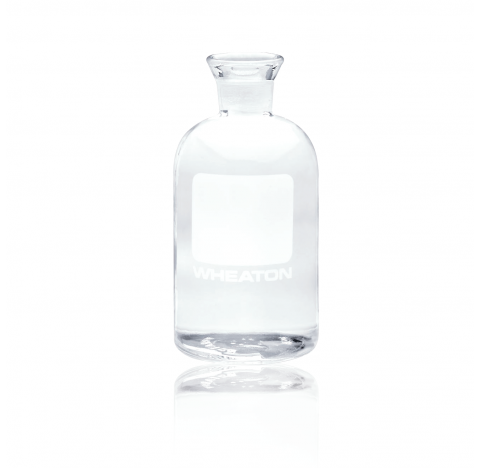 Flacon DBO sans obturateur, 69mm diametre x 165mm hauteur, contenance 300mL, non numerote (Boite de 