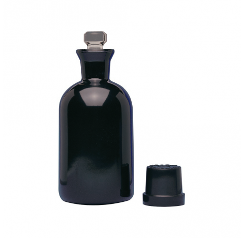 Flacon DBO avec obturateur Robotic, 73 mm diametre x 167 mm hauteur, contenance 300 ml, non numerote
