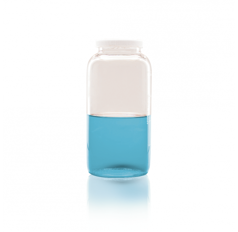 Flacon a echantillon a col large 1000 ml en verre borosilicate pour Grab Sampler II subsurface, avec