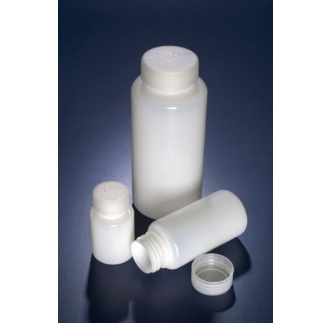 Flacon rond col large PEHD bouche 500ml