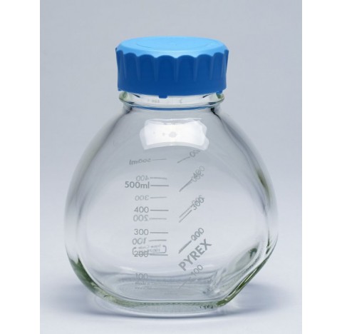 Flacon Pyrex GL56 pour milieux de culture, a double position