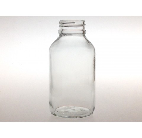 Flacon pharmaceutique 30 ml col large ouverture en verre, poudrier en verre bague PHIE35