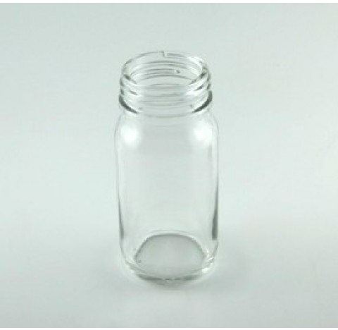 Flacon pharmaceutique 120 ml col large ouverture en verre, poudrier en verre sodocalcique bague PH40