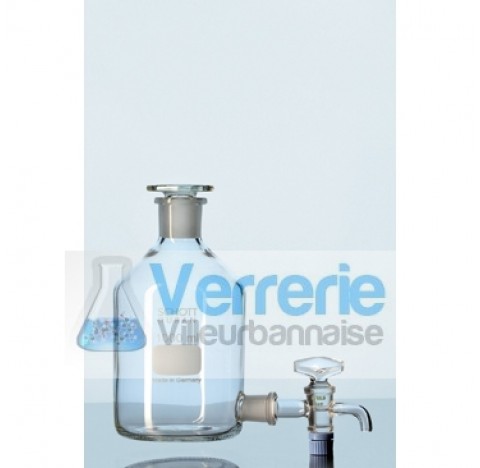 Bottle with stopcock,20 000 ml diameter 289 mm height 492 mm latral socket 29/32, top socket 60/46, 