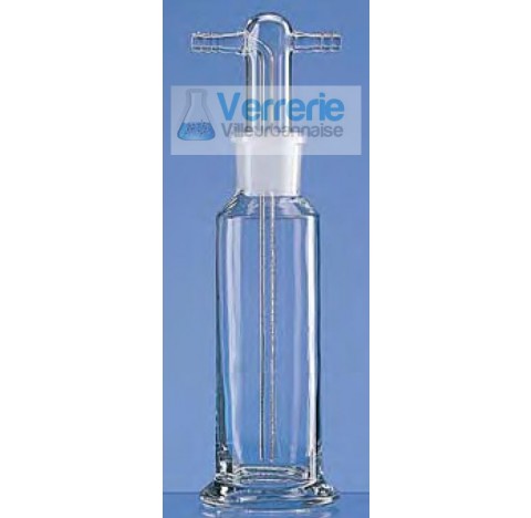 Gas wash bottle 1000 ml with head 29/32 without sinter glass connection made in France