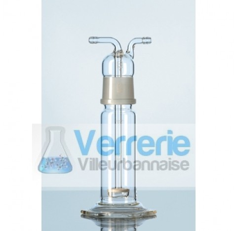 Duran Gas washing bottle,250 ml head with fritted disc with standard ground joint 45/40, total heigh