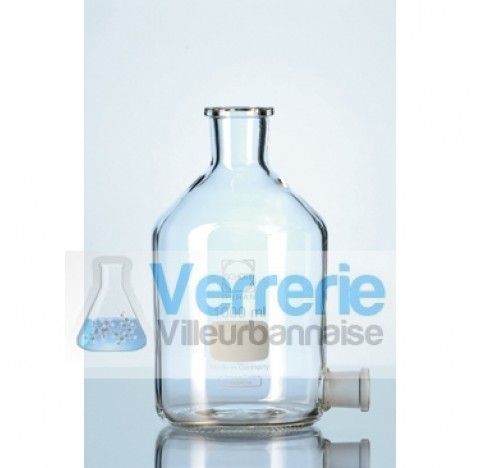 Bottle with sockets,20 000 ml diameter 289 mm height 492 mm latral socket 29/32, top socket 60/46, g
