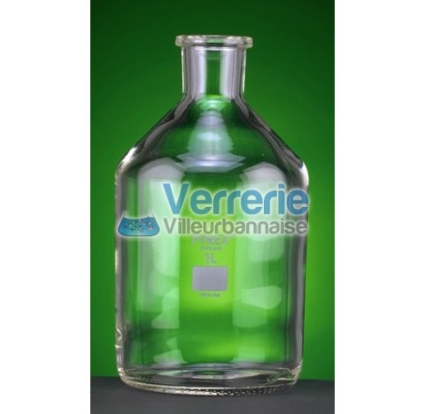 Bottle 100 ml borosilicate 3.3 smooth neck Dim. height 95 mm diameter of body 54 mm ID neck 13 mm