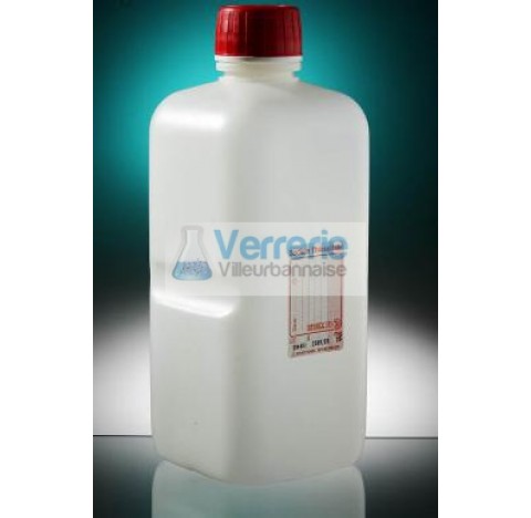 Square bottle 1L HDPE graduatednaturel height 182 diameter 28, 20mg SODIUM THIO, label reand tamper 