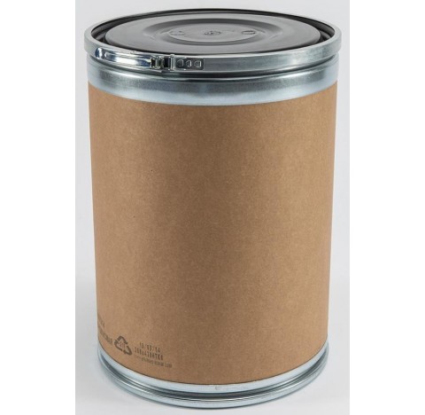 Fut kraft 6 litres , fut cartonne avec  couvercle et cerclage , dimensions 250x150 - 1G/X36/S, couve