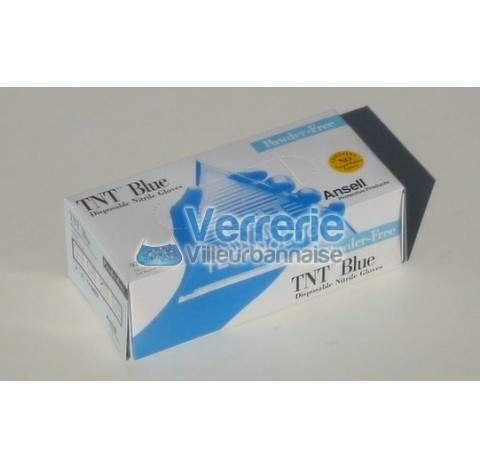 Gants nitriles Small 6/7 non powdered disposable tres bonne resistance aux dechirements surface rugu