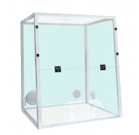 Hotte a Raccorder H06,passage trapeze dimensions exterieures (LxPxH) 600x650x745 mm, dimensions inte