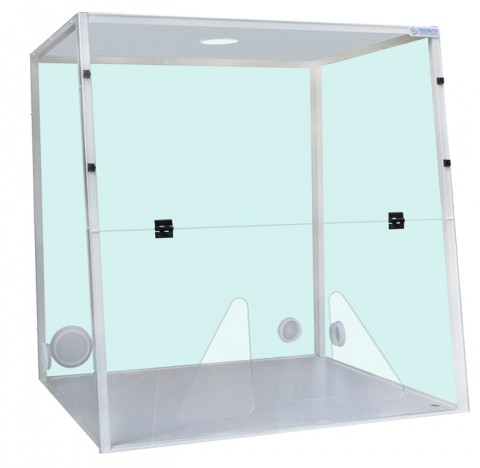 Hotte a Raccorder H09, passage a mains dimensions exterieures (LxPxH) 900x750x945 mm, dimensions int