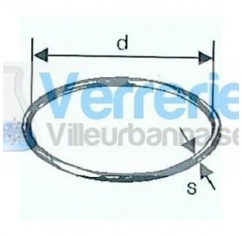 Sealing ring covering with FEP for reactor with groove DN100