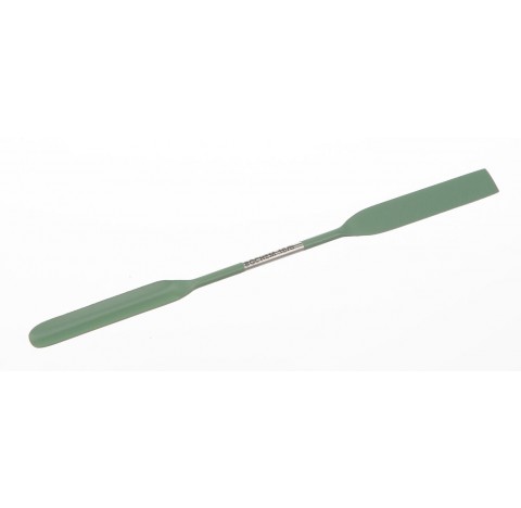 Micro scoop ,half rounded total length 210 mm spatulas dimensions LxW : 60x4 mm , diameter 2 mm ,PTF