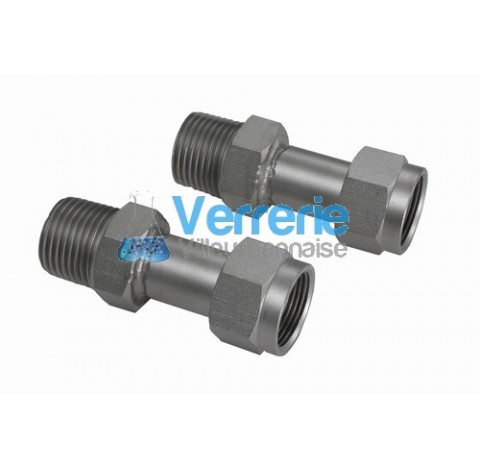 2 Adaptateurs pas de vis M16X1 int. Sur NPT3/8 ext. pour bains ref : HE , HL , SE , SL Presto PUS , 