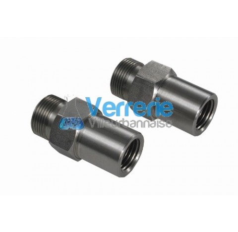 2 Adaptateurs pas de vis M16X1 ext. Sur NPT1/4 int. pour bains ref : HE , HL , SE , SL Presto PUS , 