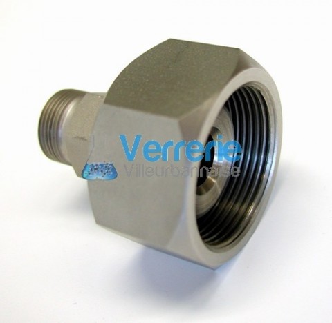 2 Adaptateurs pas de vis M30X1.5 int. Sur M16X1 ext. inox pour bains ref : HE , HL , SE , SL Presto 