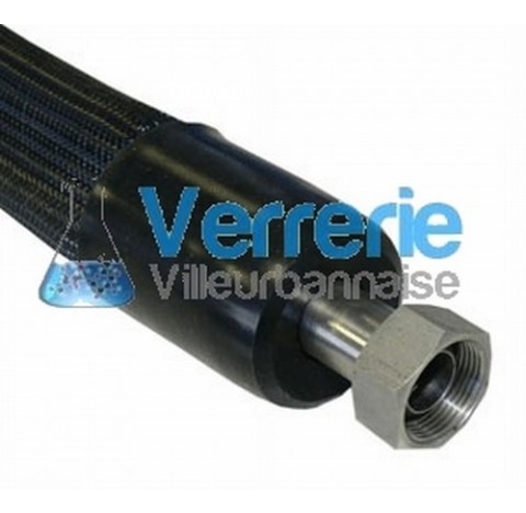 Tuyaux metalliques flexible isolation triple Temp: -100+350 degre 1 metre 2 conn M24X1.5 int Tuyaux 