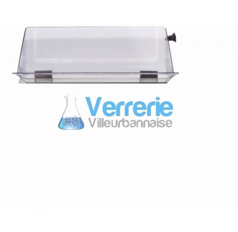 Couvercle capot en Makrolon pour temp inf. a 80 degre pour bain marie TW20 Couvercle capot en Makrol