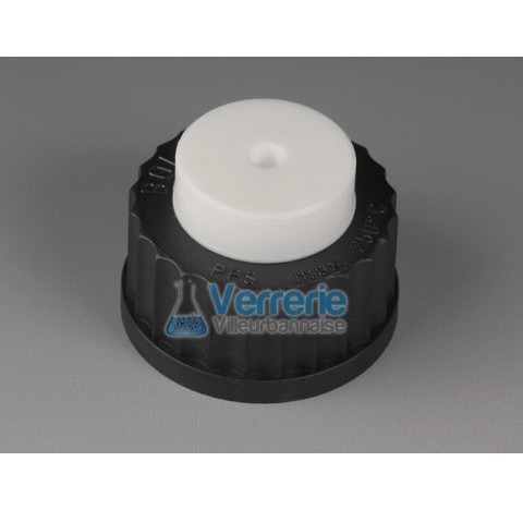 Chromatograpgy Adapter for thread GL32 with one connection 1/4 28G for tubing ID 0,8 mm OD 1,6 mm bo