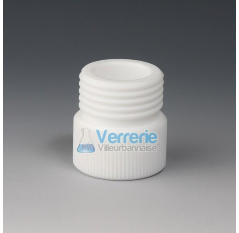 Thread Adapter, PTFE female thread GL32 and male thread GL45 temperature resitance -200 to 200 degre