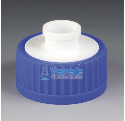 Adapter PTFE PP for thread GLS80 and ground joint NS 29/32 temperature resistance -50 to 250 degree 