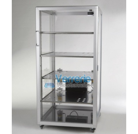 Armoire dessicateur automatique en PMMAVol. utile 280Litres Dim. Ext. 560 x 1150 x 580 Dim. Int. 495