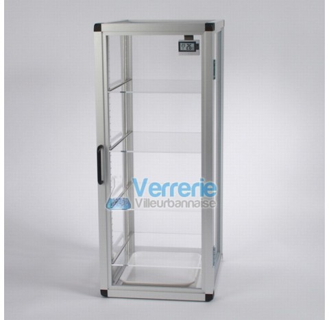 Armoire dessicateur en PMMA Vol. utile 60 Litres Dim. Ext. 310 x 735 x 375mm Di. Int. 260 x 690 x 33