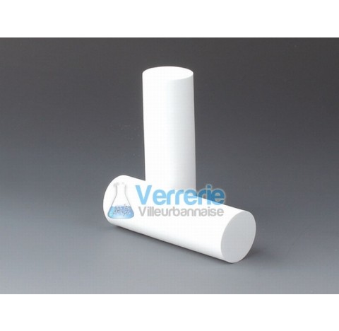 Filtering rod, PTFE Pore size 5 um , diam of rod 28 mm length 100 mm temperature resitance -200 to 2