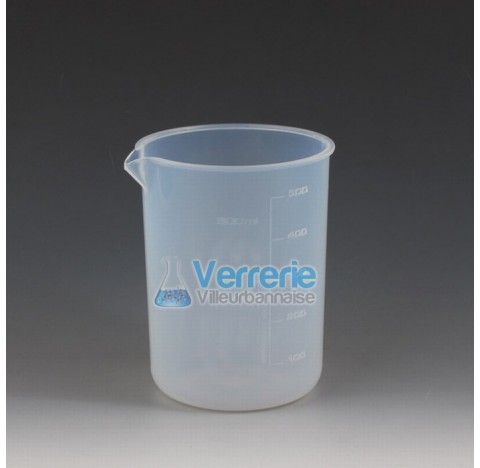 Bearker with spout, PFA 25 ml height 50 mm OD 23 mm transparent , temperature resistance -200 to 250